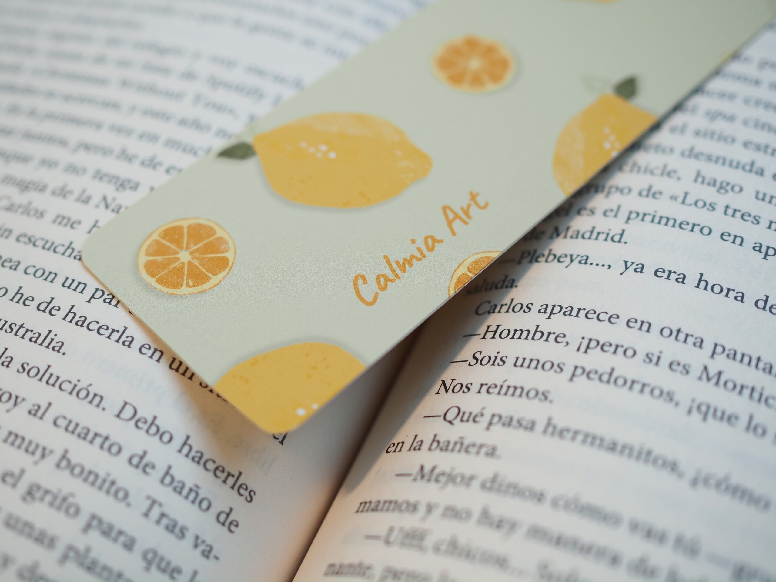 Marcapáginas de papel limones - 2