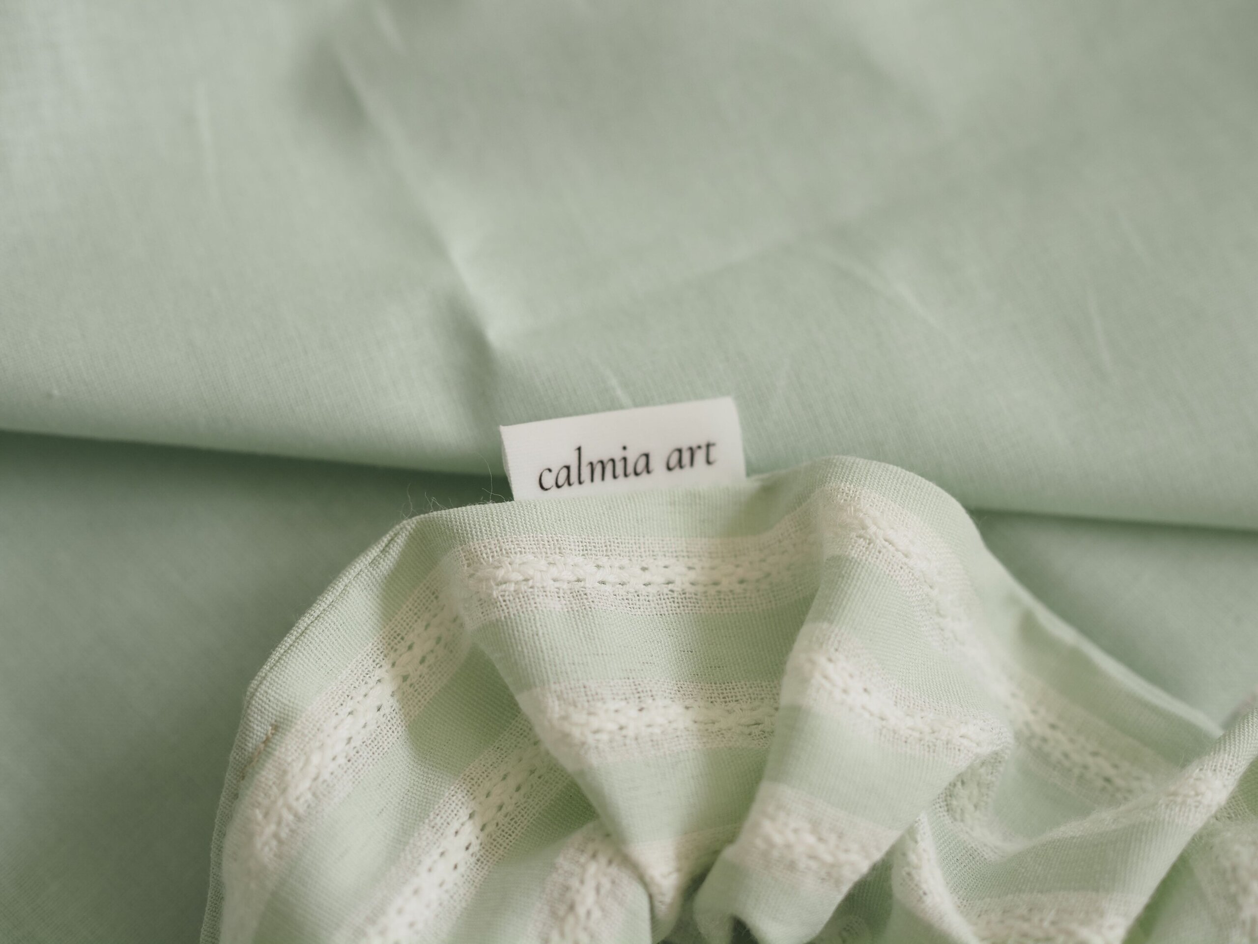 Scrunchie coletero jacquard verde menta - 3