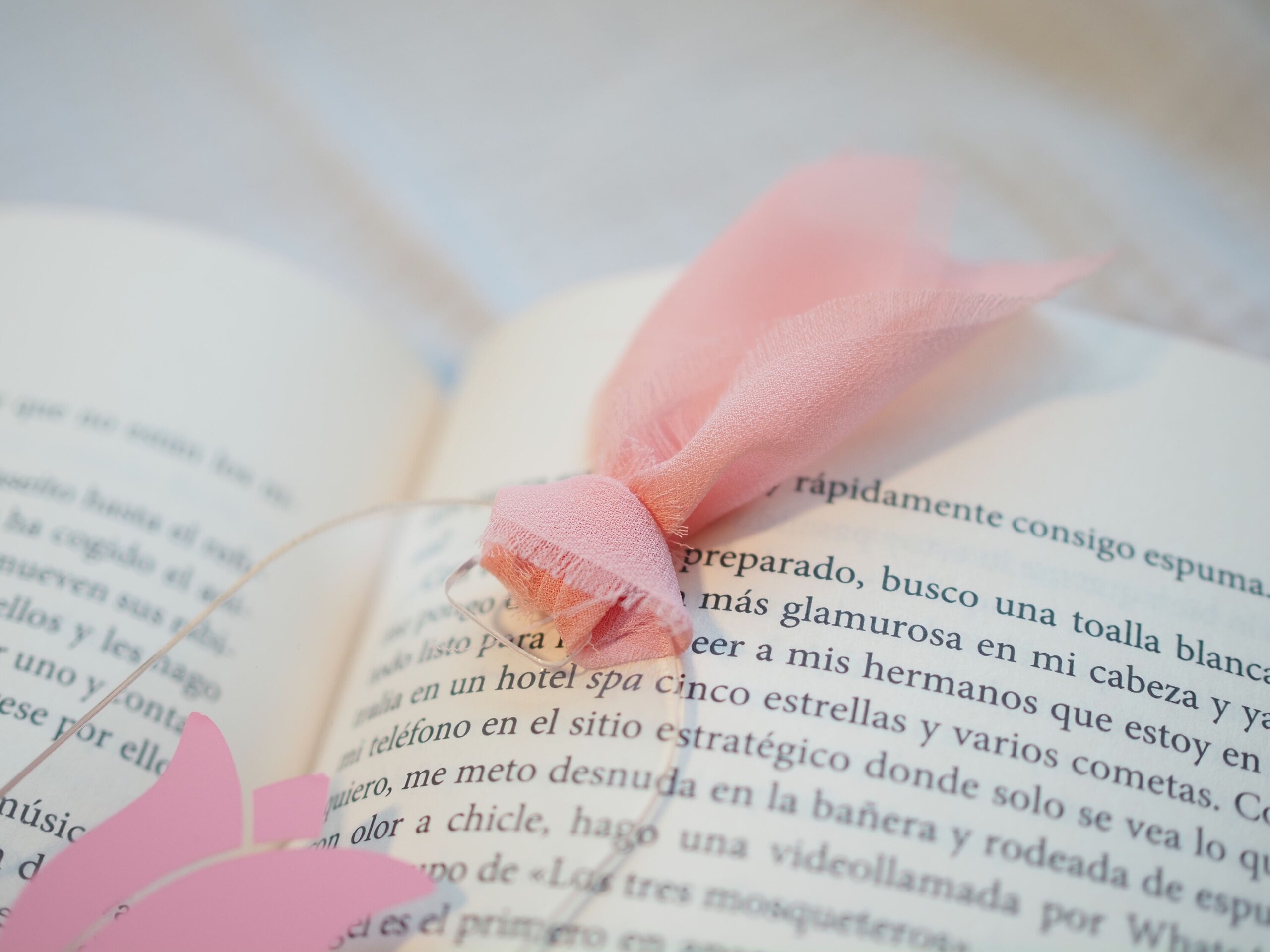 Marcapáginas metacrilato tulipán rosa  (Vinilo) - 3