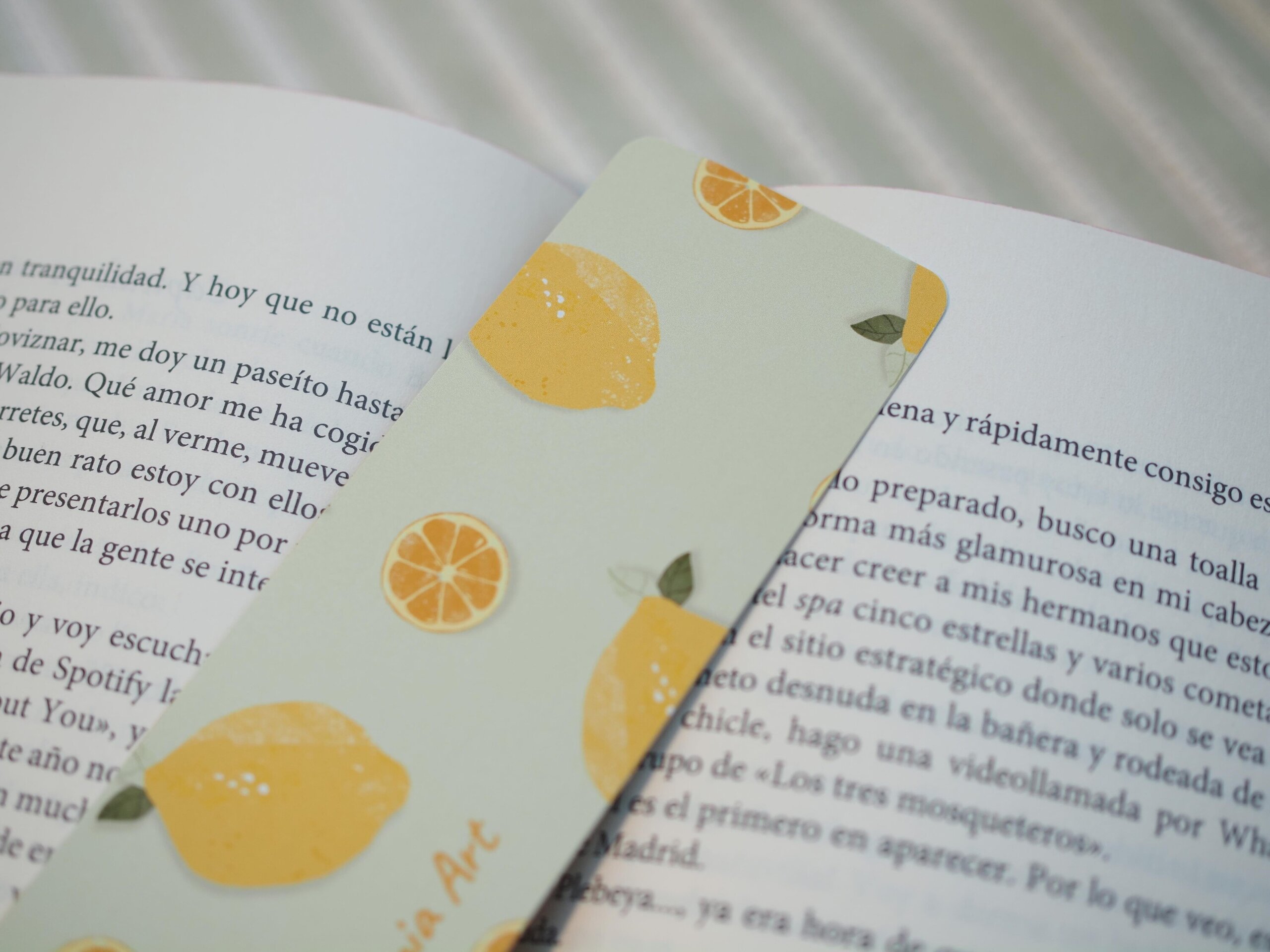 Marcapáginas de papel limones - 3