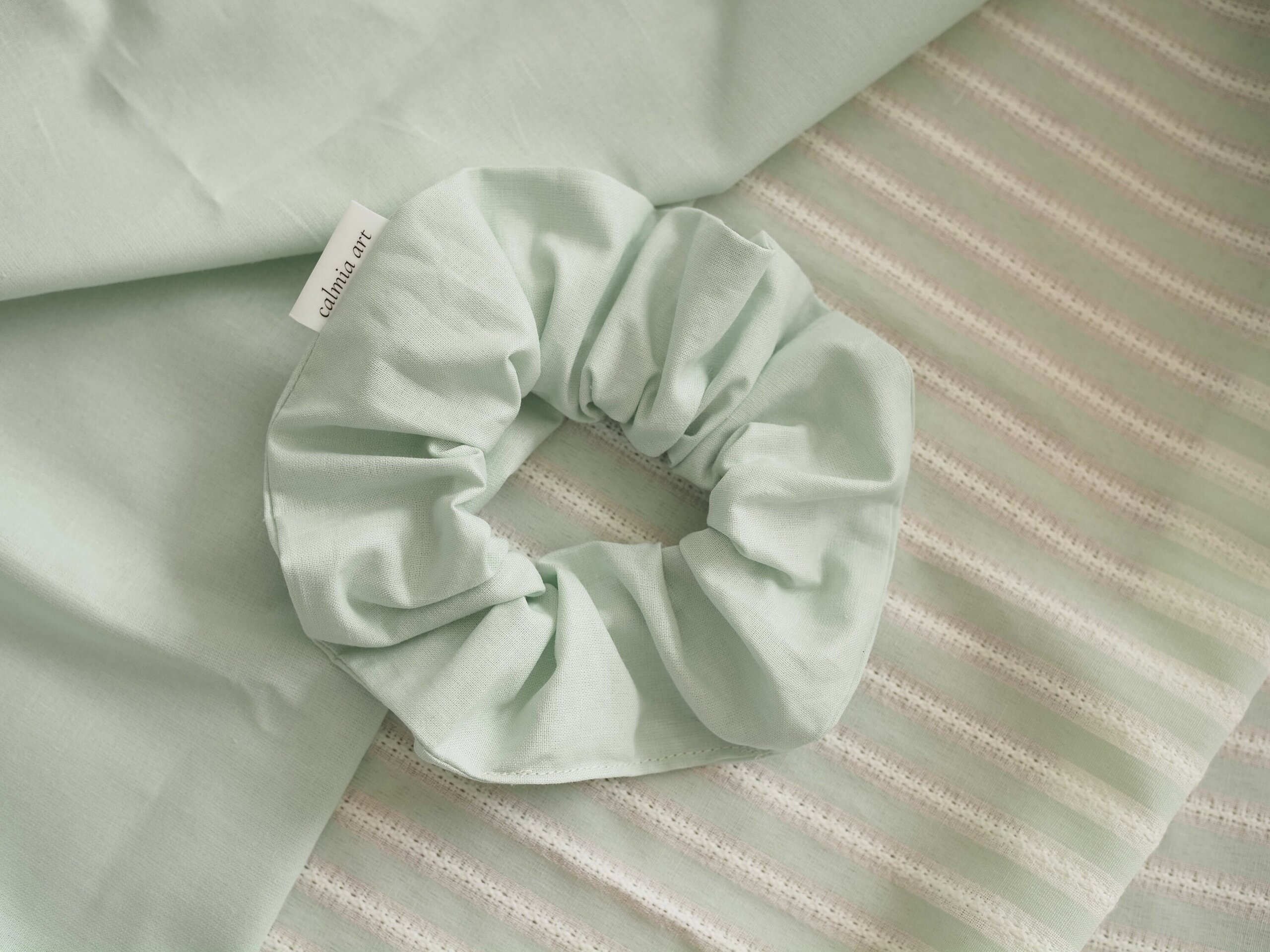 Scrunchie coletero verde menta - 2